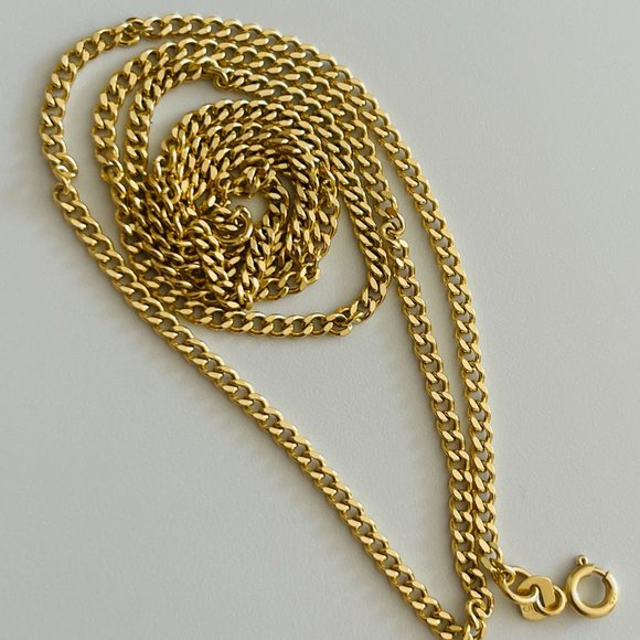 Other - 22 inch,14K Gold Curb Cuban Chain Necklace